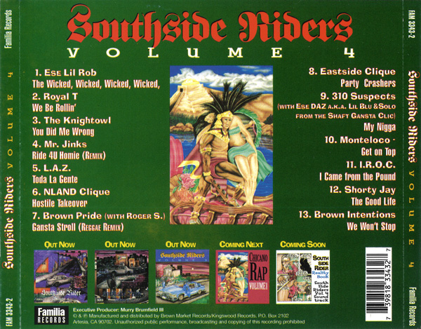 Southside Riders Volume 4 Chicano Rap